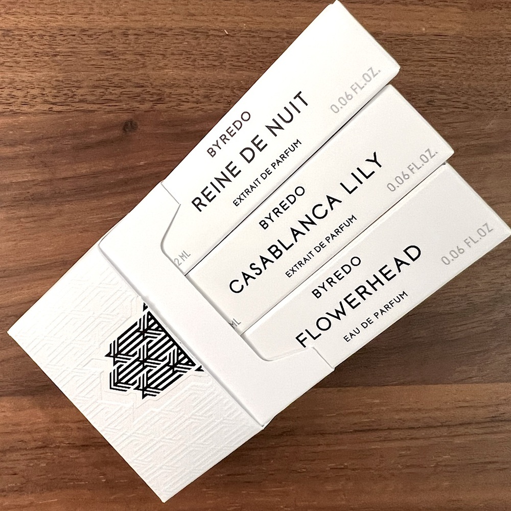 Casablanca Lily, Reine De Nuit, and Flowerhead Byredo Trio